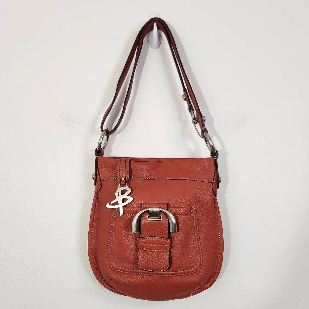 B Makowsky Terra Cotta Crossbody Bag - Picture 2 of 8